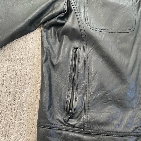 Kenneth Cole Black Leather Jacket - Picture 5 of 14